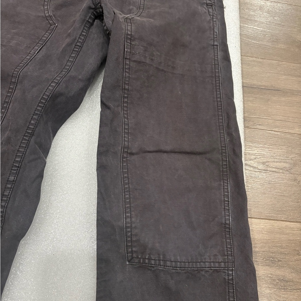 [W29Ins26”]Madewell Relaxed Straight Dark Charcoal Cargo Jeans Pants - Picture 2 of 9
